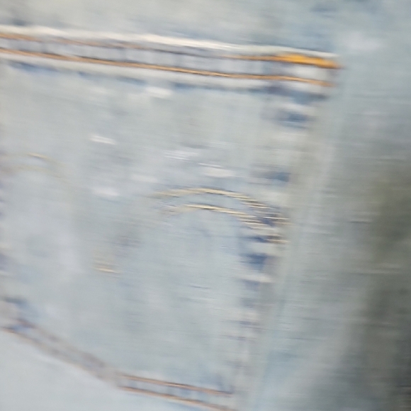 Levis 501 CT Size 27 Destroyed Distressed Indie Grunge Trendy Light Blue Jeans - Picture 8 of 14